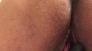 FTM bear chub plays with a cup