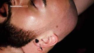 Hairy jock Sam Brownell unleashes his thick cock on Angelus Cyrus ass