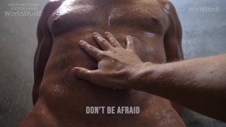 Muscle Daddy Sucks His StepSon's Thick Dick in Shower [WorldStudZ]