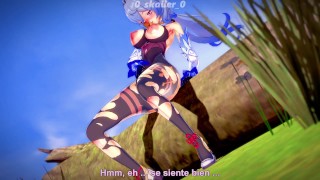 Genshin impact - GANYU SHE MASTURBATES