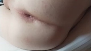 Cute femboy play with her bussy