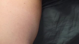 Femboy otter strokes his hard cock in panties until he shoots a cumshot all over himself