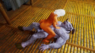 monster hentai hardcore sex with pregnant blonde furry minotaur anal