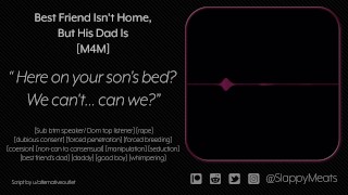 [M4M] Fuckbuddy Best Friend isn't Home, but His Dad Is [Audio]
