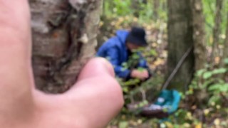 Fucked a stranger in the woods without a condom and cum inside