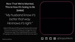 [M4M] Your Newlywed Husband Tells You Just How He Wants You [Audio] [ASMR]
