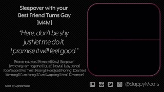 M4M Sleepover with your Best Friend Turns Gay Audio ASMR