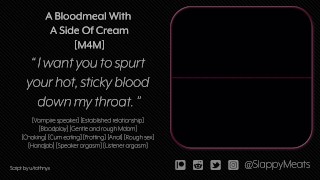 [M4M] Vampire Boyfriend Wakes You Up for Rough Sex and Feeding [Audio] [ASMR]