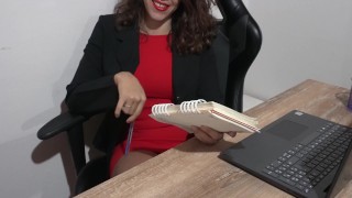 JOI Tu jefa te da instrucciones para masturbarte