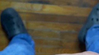 Fondling myself before work