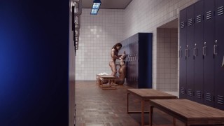 Blow Job in the Locker Room part 6