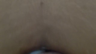 Fucking and cumming on Ebony BBW's ass