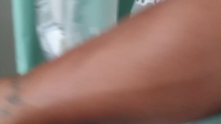 Caught Filming brunette step sister in shower (soaking wet)