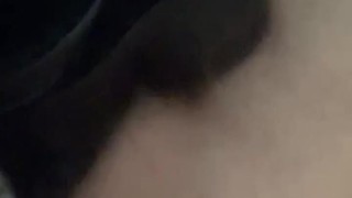 Trying new pegging dildo
