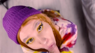 Red hair cutie presented me her ass after blowjob 4K