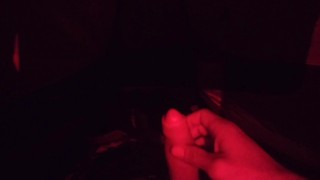 Rubbing one out before bed