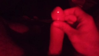 Rubbing one out before bed