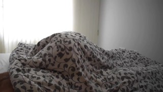 Morning cowgirl is enjoying wake up sex and milking husband