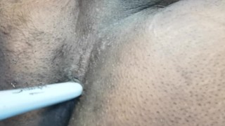 Close up anal insertion