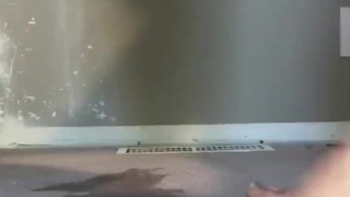 Getting Down On My Hands and Knees To Take A Piss On The Carpeted Floor While Winking My Asshole