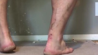 Getting Down On My Hands and Knees To Take A Piss On The Carpeted Floor While Winking My Asshole