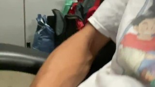 DILF Gets Too Eager To Please Fans, Massive Cum Load All Over Big Dick!!! Creamy Cum For All 😈🍆💦