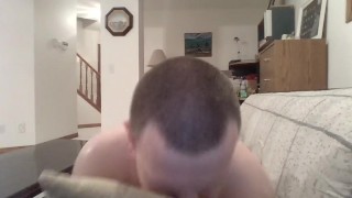 Humping the Couch While Watching Gay Porn