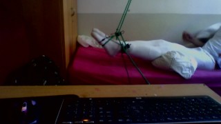 white stocking in bondage