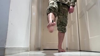 Giant soldier part 2 - commander made foot slave