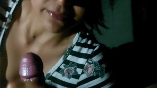 my wife wakes me up with an amazing blowjob and ends with a good handjob