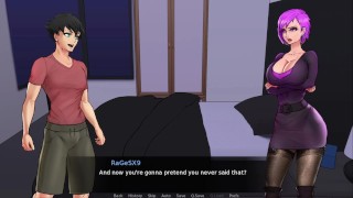 Making Dads Fuck Friend Cum - Confined with Goddesses Gameplay part 14
