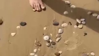 branlette sur la plage