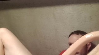 Double dildo 13in