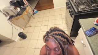 My boyfriend brother str8rich fuck my throat while he at work