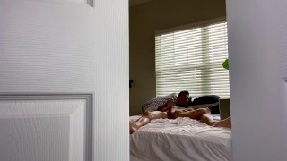 POV: You’re spying on your best friends brother masturbating