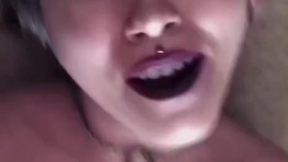hot slut makes themself cum