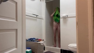 Hot shower, good boi