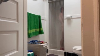 Hot shower, good boi