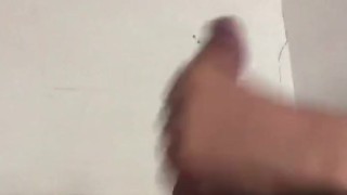 I woke up with my cock standing, I masturbate and cum with a large amount of milk