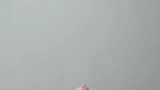 Squirting on a glass table top