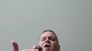 Squirting on a glass table top