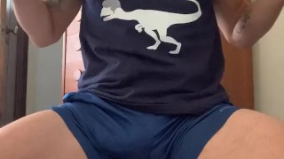 Horny Stretching at Gym