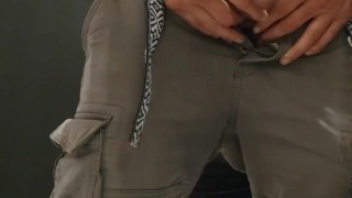 Right down to business, a hot piss!