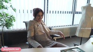 Jeny Smith flashing tits and pussy for office worker 夢マニア天国