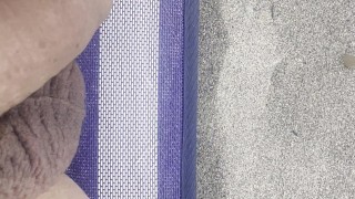 Polla caliente en la playa