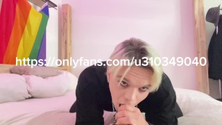 Go join my onlyfans for exclusive content / femboy pov blowjob deepthroat stepbrother