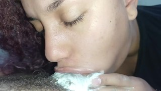 sucking on top of the previous creampie now he ejaculates again in my throat,cumshot huge🍆🥛🥛🥛💦