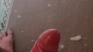 Shower soap cum