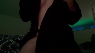 Chubby Fat Guy Playing With Huge Natural Boobs