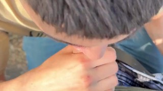 A STUDENT SUCKED MY DICK ON THE ROAD